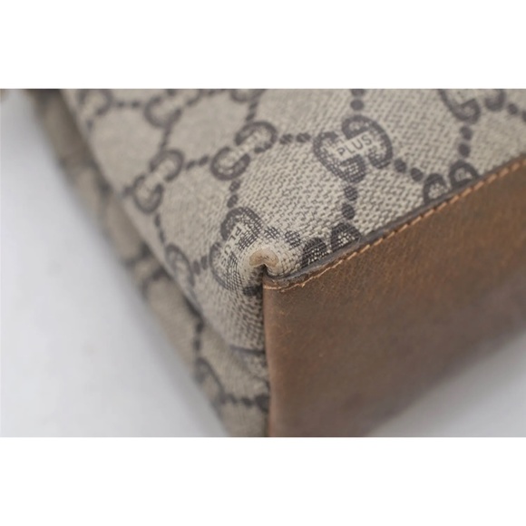 Authentic Brown GUCCI GG Plus Shoulder Crossbody Bag - Picture 9 of 17